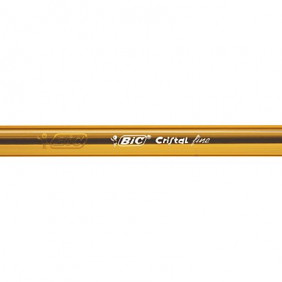 Bic Cristal Fine Stylo bille à capuchon pointe fine 0,8 mm rouge - Vendu à l'unité