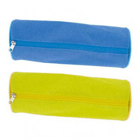 Fourre tout forme polochon gm nylon pvc assorti 144/12