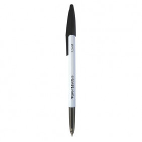 PAPERMATE stylo bille 045 à capuchon pointe moyenne 1 mm. Encre noire