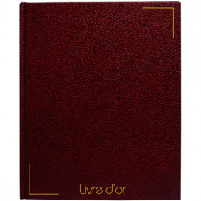 Livre d'or - 26 X 26.5 Cm - Bordeaux - Sign