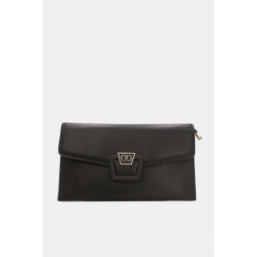 Pochette avec fermoir en métal 23P-5763-Noir