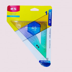 Jeu de triangles en plastique M&G Chenguang 45/45 degrés
