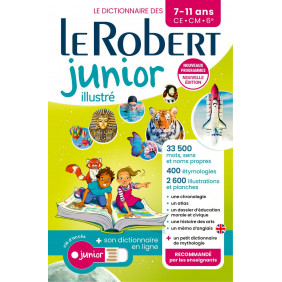 Le Robert Junior illustré et son dictionnaire en ligne - ce-cm-6e avec 1 clé usb - Grand Format