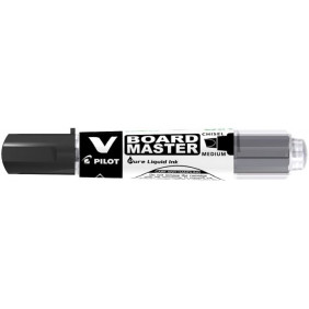 PILOT - Ecriture - Marqueur tableau blanc V-Board Master pointe biseautée moyen noir