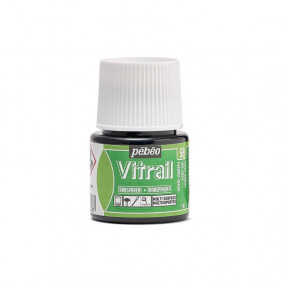 Peinture sur verre base solvant - 45 Ml - Vitrail vert vif