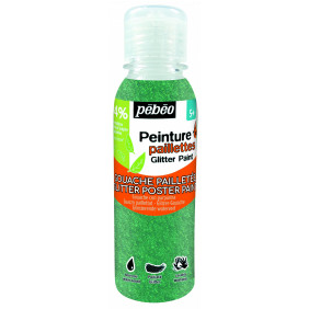 Peinture paillette enfant vert 150 ml