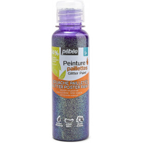 Peinture Paillettes enfant violet 150ml