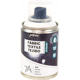Peinture spray Tissu - 100 ml - 7A spray blanc