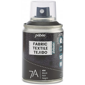 Peinture spray tissu - 100ml - 7A spray noir