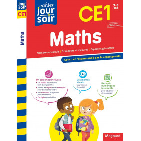 Cahier du jour/cahier du soir maths ce1 - 7 - 8 ans - Grand Format Edition 2023