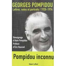 GEORGES POMPIDOU lettres,notes portraits  1928-1974