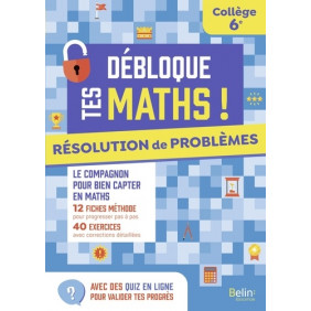 Résolution de problèmes 6e Débloque tes maths - Grand Format