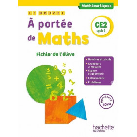 Le nouvel A portée de maths CE2 cycle 2 - Fichier de l'élève - Grand Format