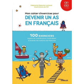 Mon cahier d'exercices pour devenir un as en français CE1-CE2 - Grand Format