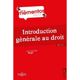 Introduction générale au droit - Grand Format 18e édition