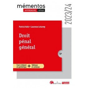 Droit pénal général - Grand Format Edition 2023-2024