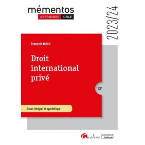 Droit international privé - Grand Format Edition 2023-2024